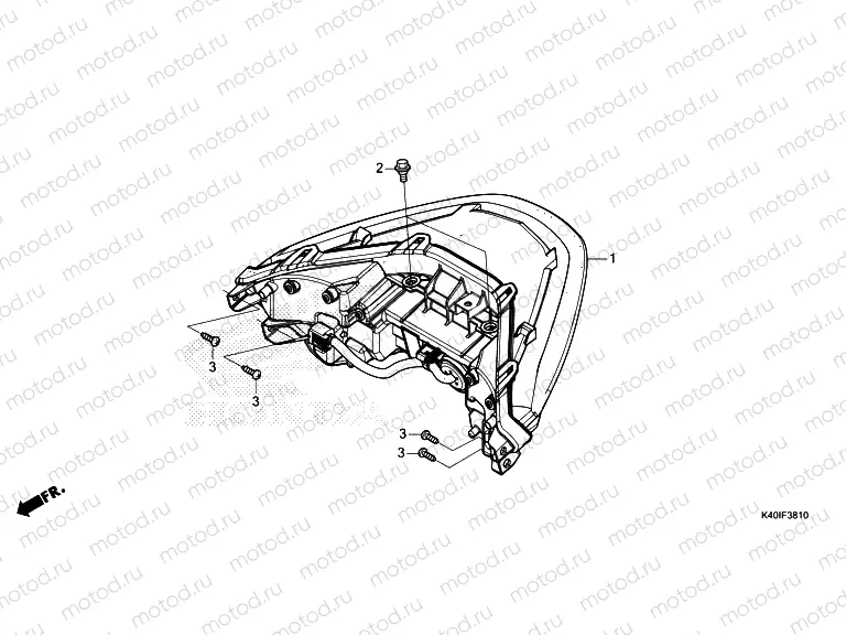 F-38-10 REAR COMBINATION LIGHT