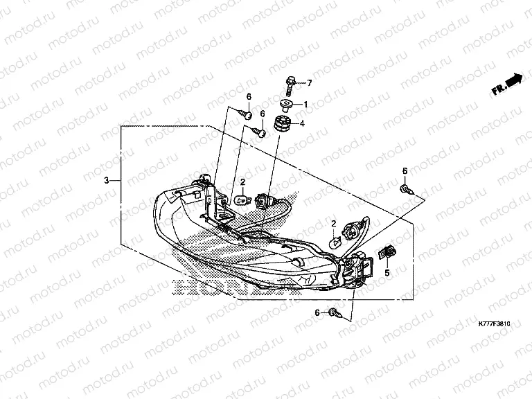 F-38-10 REAR COMBINATION LIGHT