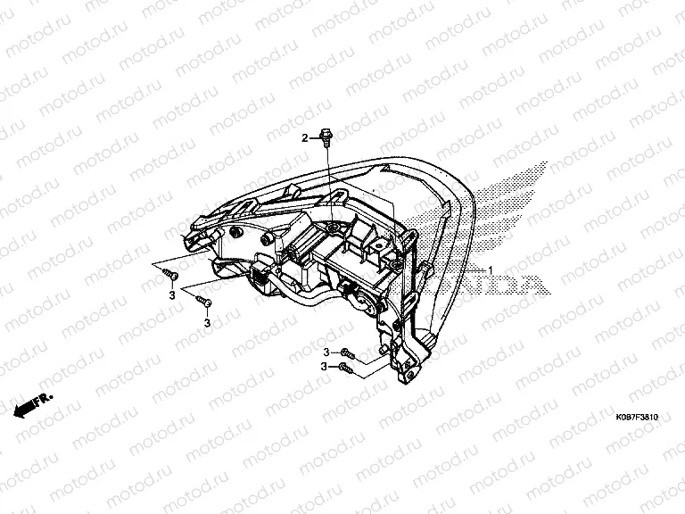 F-38-10 REAR COMBINATION LIGHT