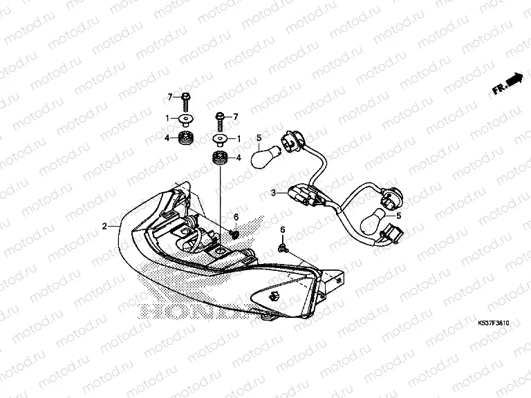 F-38-10 REAR COMBINATION LIGHT