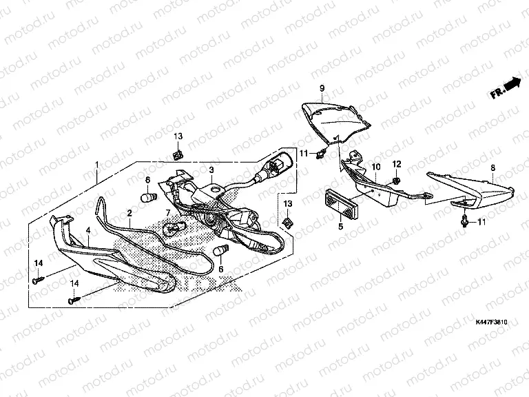 F-38-10 REAR COMBINATION LIGHT