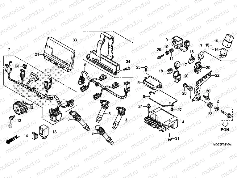 F-38-10 SUB HARNESS
