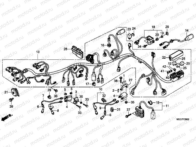 F-38-2 WIRING HARNESS (VT750S)