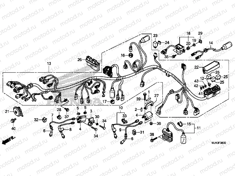 F-38-2 WIRING HARNESS (VT750S)
