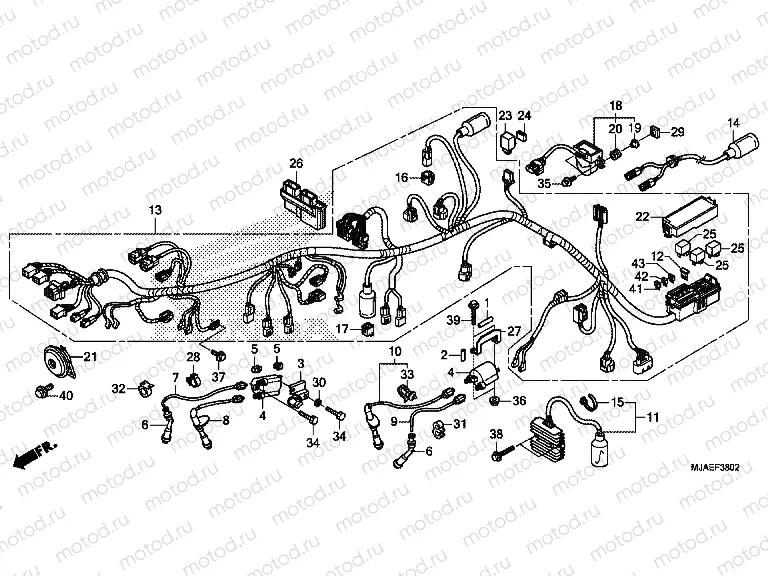 F-38-2 WIRING HARNESS (VT750S)