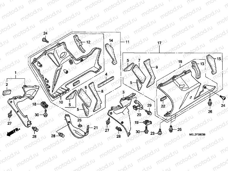 F-38 LOWER ENGINE HOUSING (CBR1000RR4 / 5)