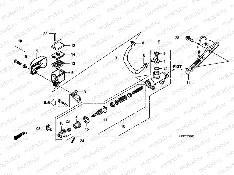 F-38 REAR BRAKE MASTERCYLINDER
