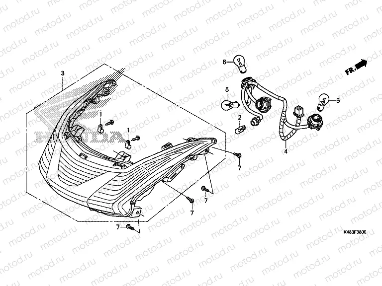 F-38 REAR LAMP