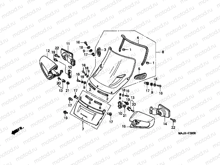 F-38 WINDSCREEN