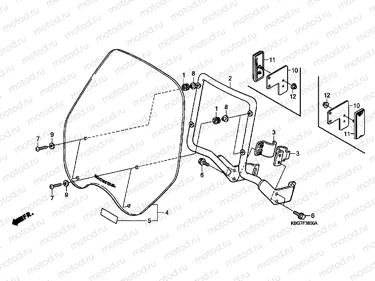 F-38 WINDSCREEN