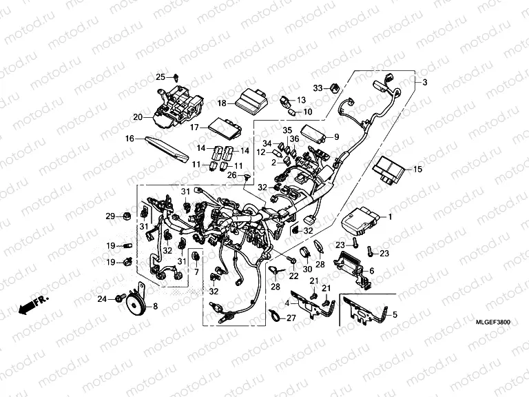 F-38 WIRE HARNESS