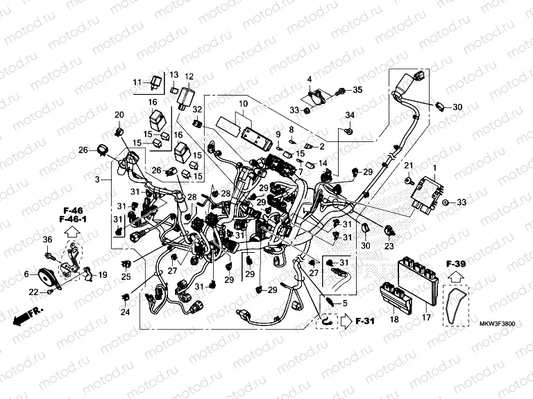 F-38 WIRE HARNESS