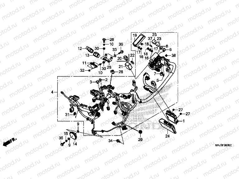 F-38 WIRE HARNESS