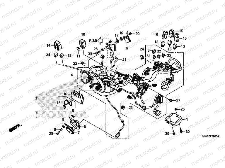 F-38 WIRE HARNESS