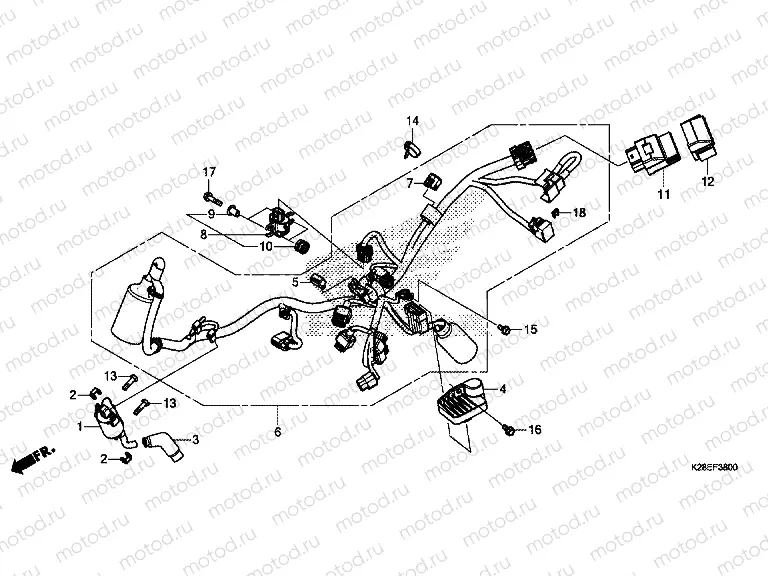 F-38 WIRE HARNESS