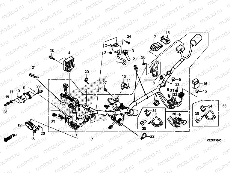 F-38 WIRE HARNESS (CRF250L / LA)