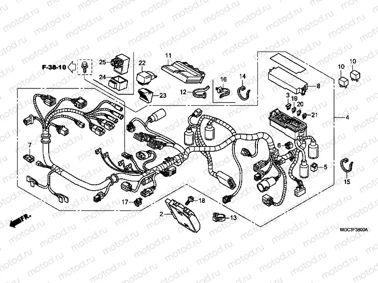 F-38 WIRING HARNESS