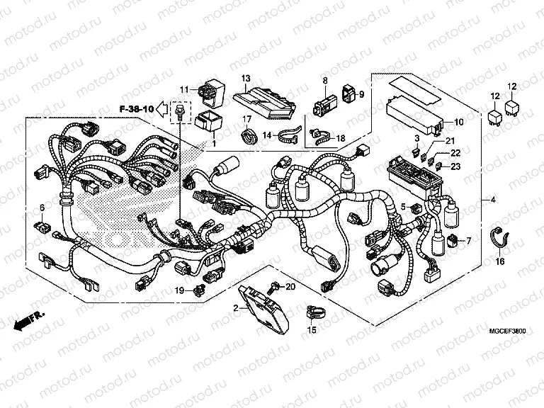 F-38 WIRING HARNESS