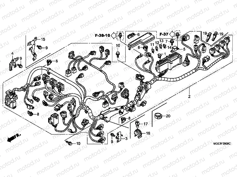F-38 WIRING HARNESS