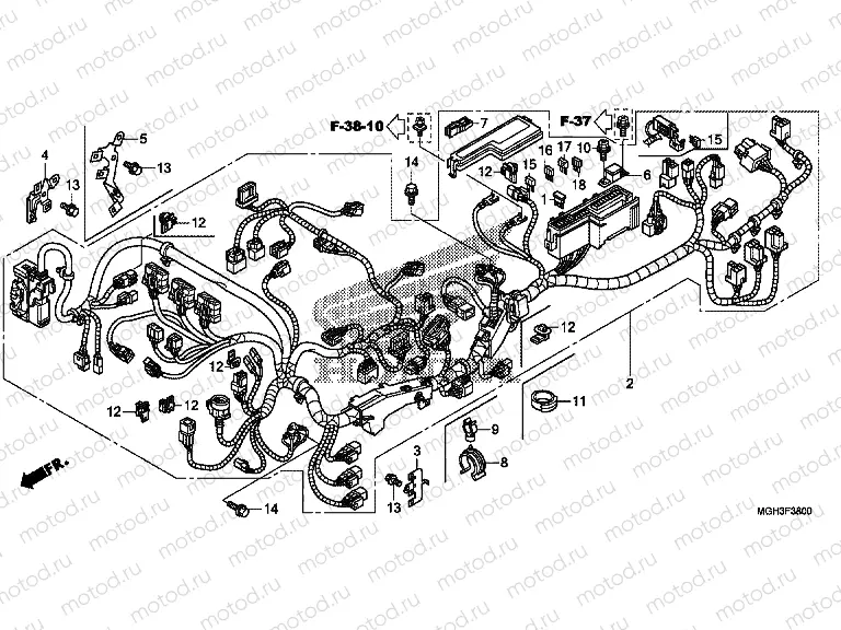 F-38 WIRING HARNESS