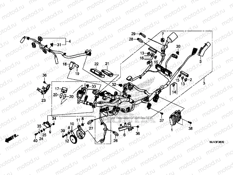 F-38 WIRING HARNESS