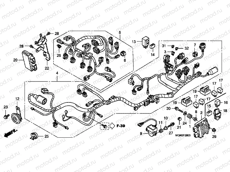 F-38 WIRING HARNESS