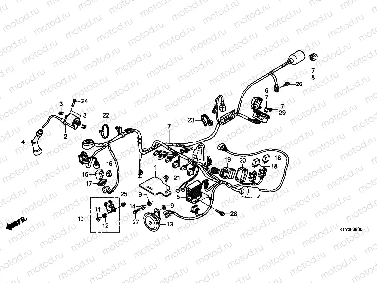 F-38 WIRING HARNESS