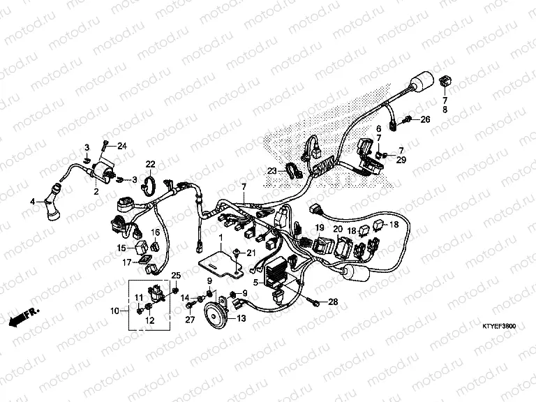 F-38 WIRING HARNESS