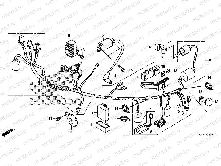 F-38 WIRING HARNESS
