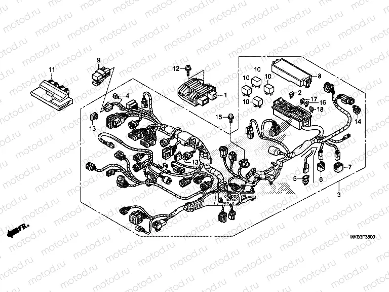 F-38 WIRING HARNESS (CBR1000RR / S)
