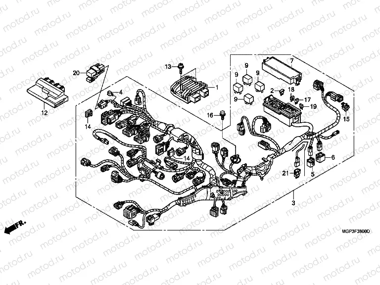 F-38 WIRING HARNESS (CBR1000RR / S)