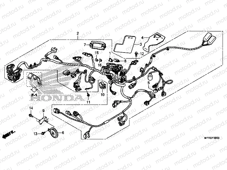 F-38 WIRING HARNESS (VT1300CR)