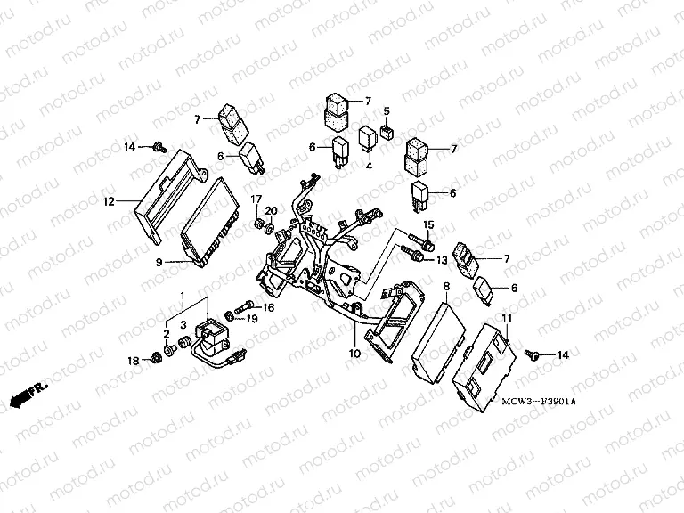 F-39-1 ENGINE HOUSING (VFR800A)