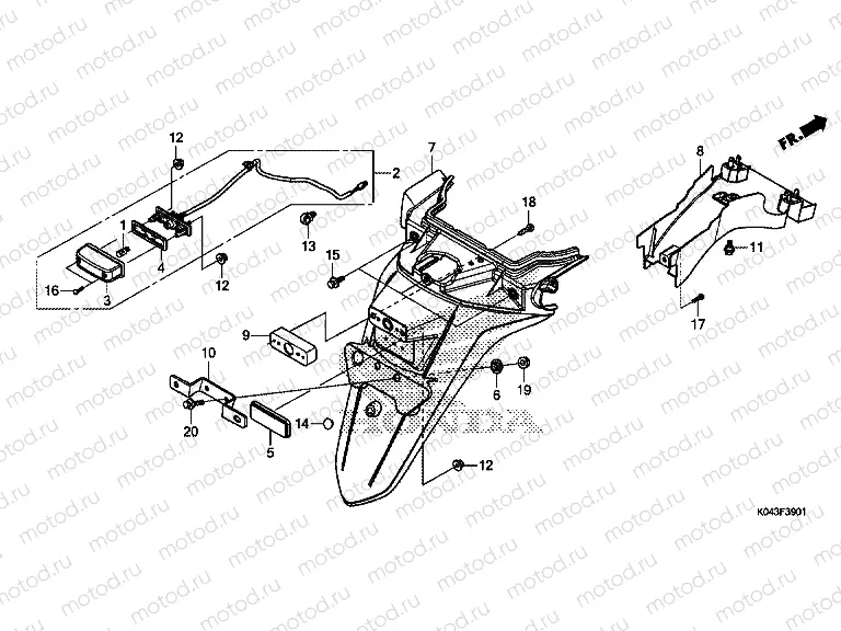 F-39-1 REAR FENDER (KO)