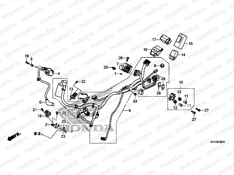 F-39-1 WIRE HARNESS (CRF110FK/L/M/N)