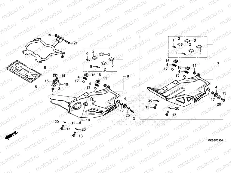 F-39-30 SKID PLATE