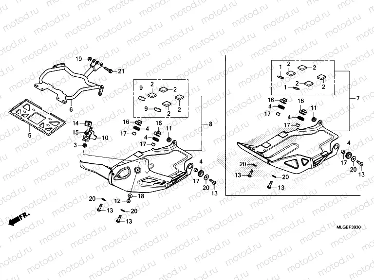 F-39-30 SKID PLATE