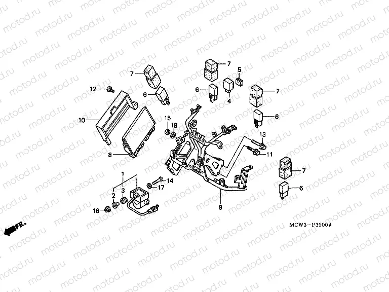 F-39 ENGINE HOUSING (VFR800)