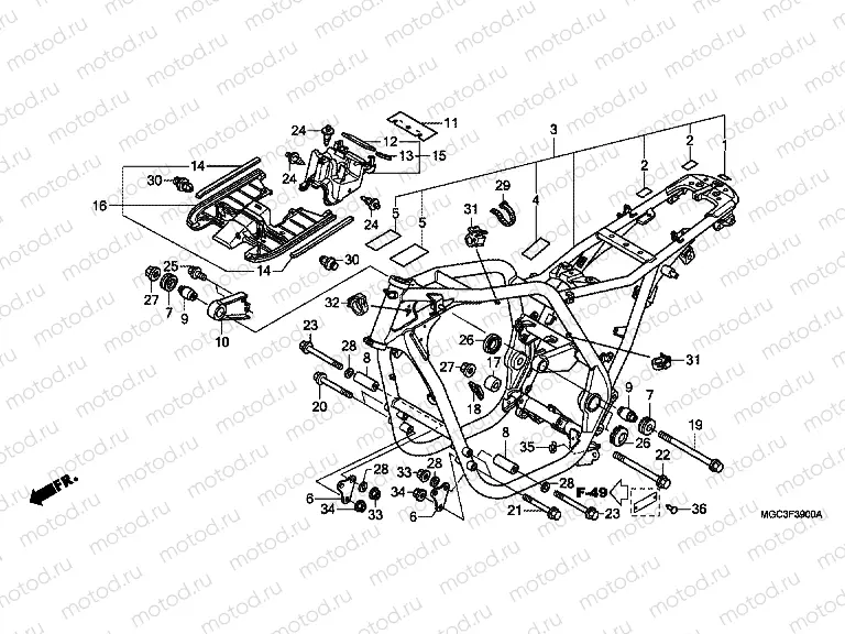 F-39 FRAME HOUSING