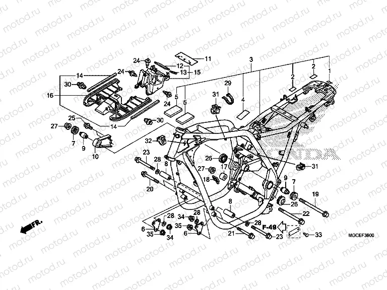 F-39 FRAME HOUSING