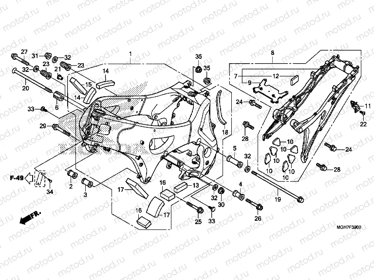 F-39 FRAME HOUSING