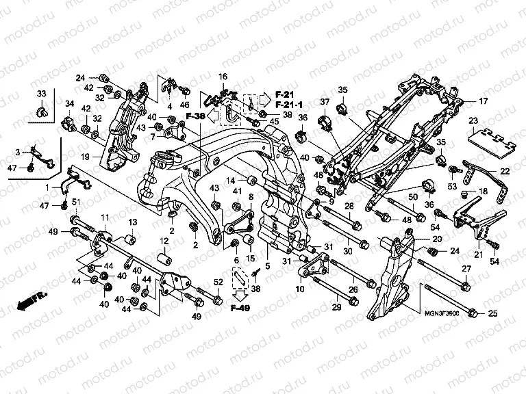 F-39 FRAME HOUSING