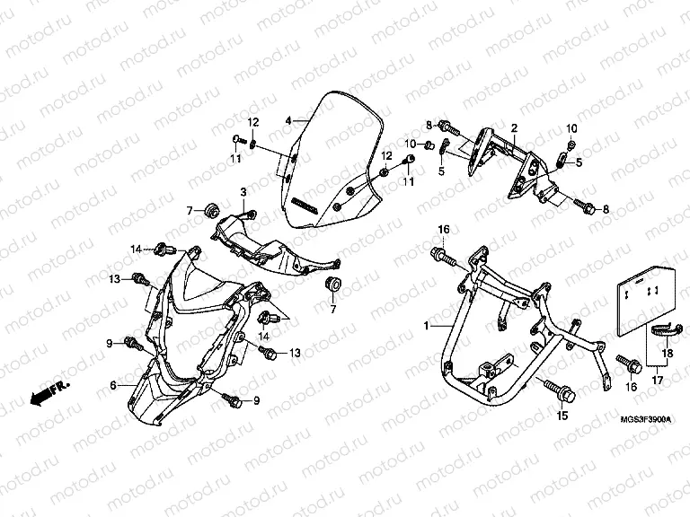 F-39 FRONT ENGINE HOUSING