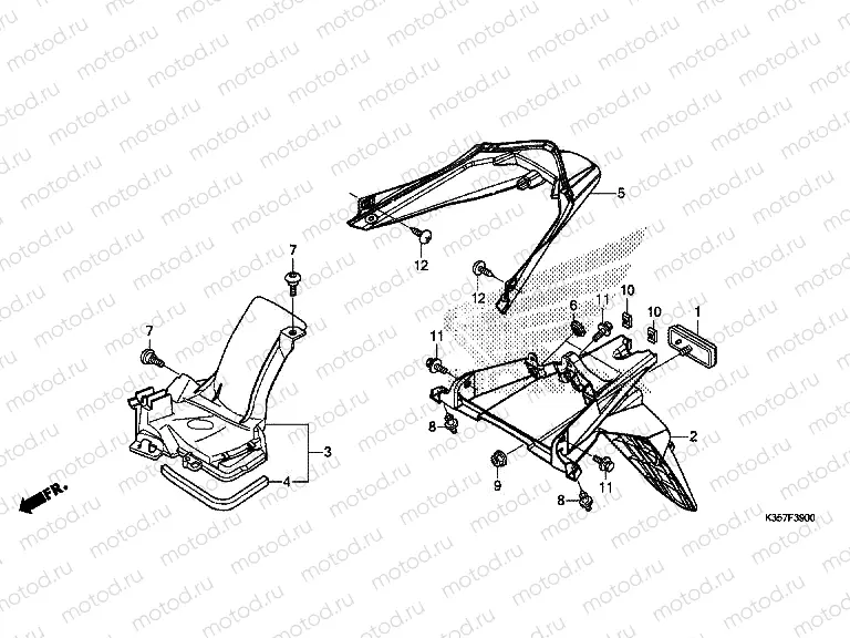 F-39 REAR FENDER