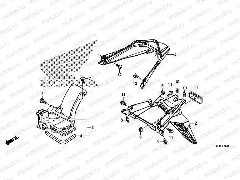 F-39 REAR FENDER