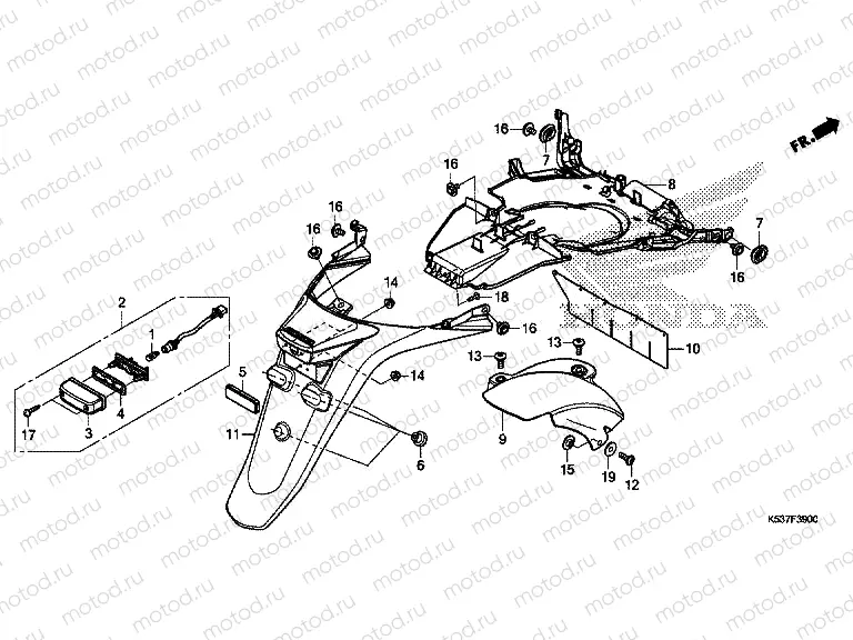 F-39 REAR FENDER