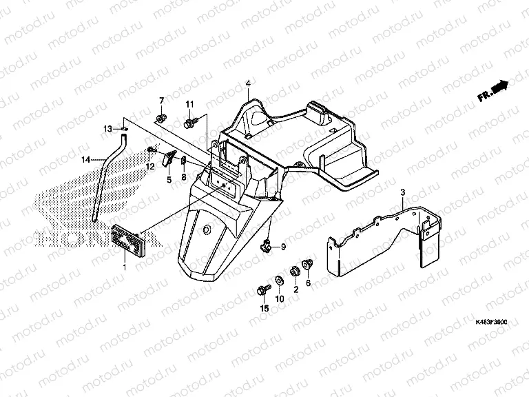 F-39 REAR FENDER