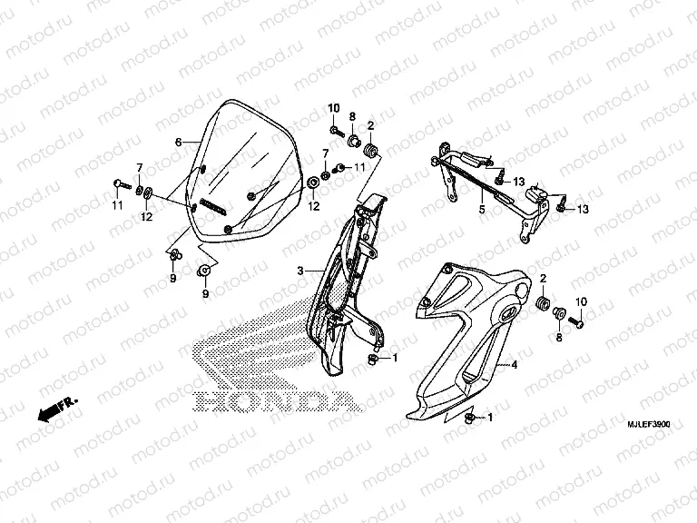 F-39 WINDSCREEN