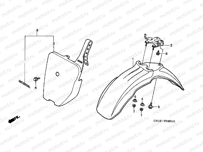 F-4-1 FRONT FENDER (2)