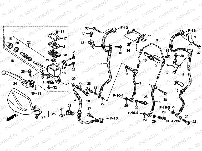 F-4-1 FRONT MASTER CYLINDER (ABS)